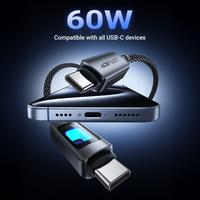 Gambar ACEFAST Acewire Pro C21-03 Kabel Data PD Charger LED RGB 7 Gradient Light Indicator Type-C To Type-C Super Fast Charging Fantasy Color Series dari HimTech Kota Administrasi Jakarta Utara 3 Tokopedia