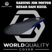 Gambar Mantel jok motor worldqualitycover sarung jok motor cover jok motor anti air vario beat scoopy fino supra kharisma mio fazzio nmax pcx aerox motorcycle anti rusak bolong universal - hitam, JOK KECIL LOGO SABLON dari worldqualitycover Kab. Cilacap 1 Tokopedia