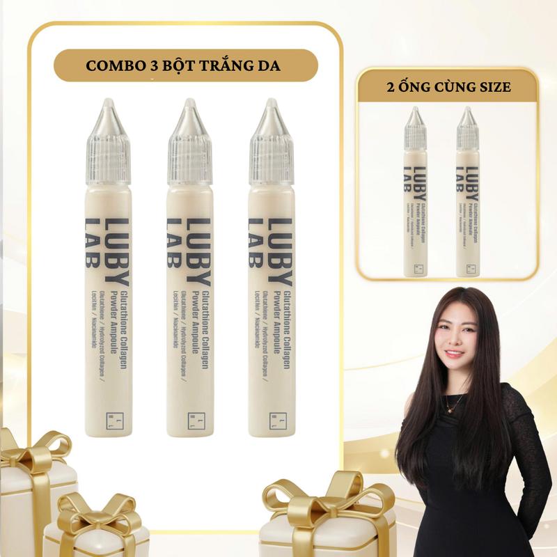  SN1973 - Combo 5 Chai Bột Tái Sinh Da Siêu Vi Lubylab Gluathione Collagen Powder Ampoule 