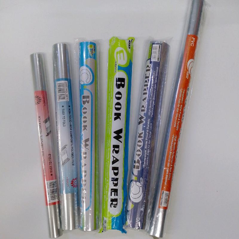 Book wrapper roll PVC / PP Clear / emboss book cover Pembalut - TikTok ...