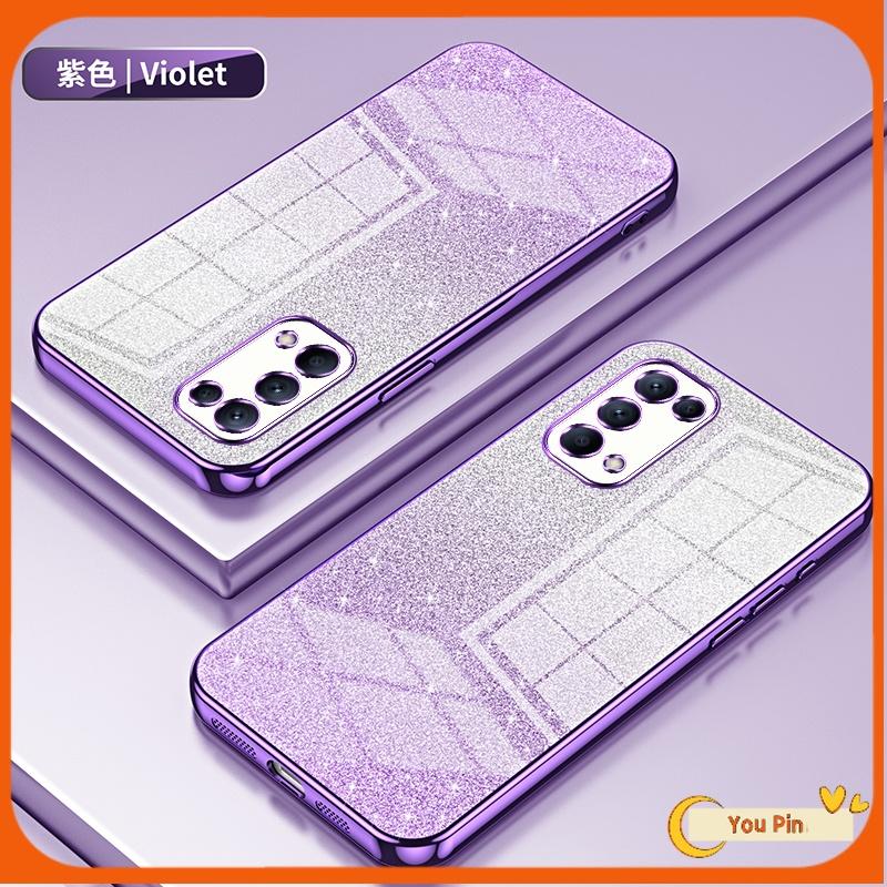 Vỏ cho Oppo Reno 4, 5, 4G, 5G, F7, F5, A73, R17, Reno 6Z, 3, 2Z, 2F, 2, vỏ kết cấu sang trọng, mạ kẽm, long lanh, ốp điện thoại