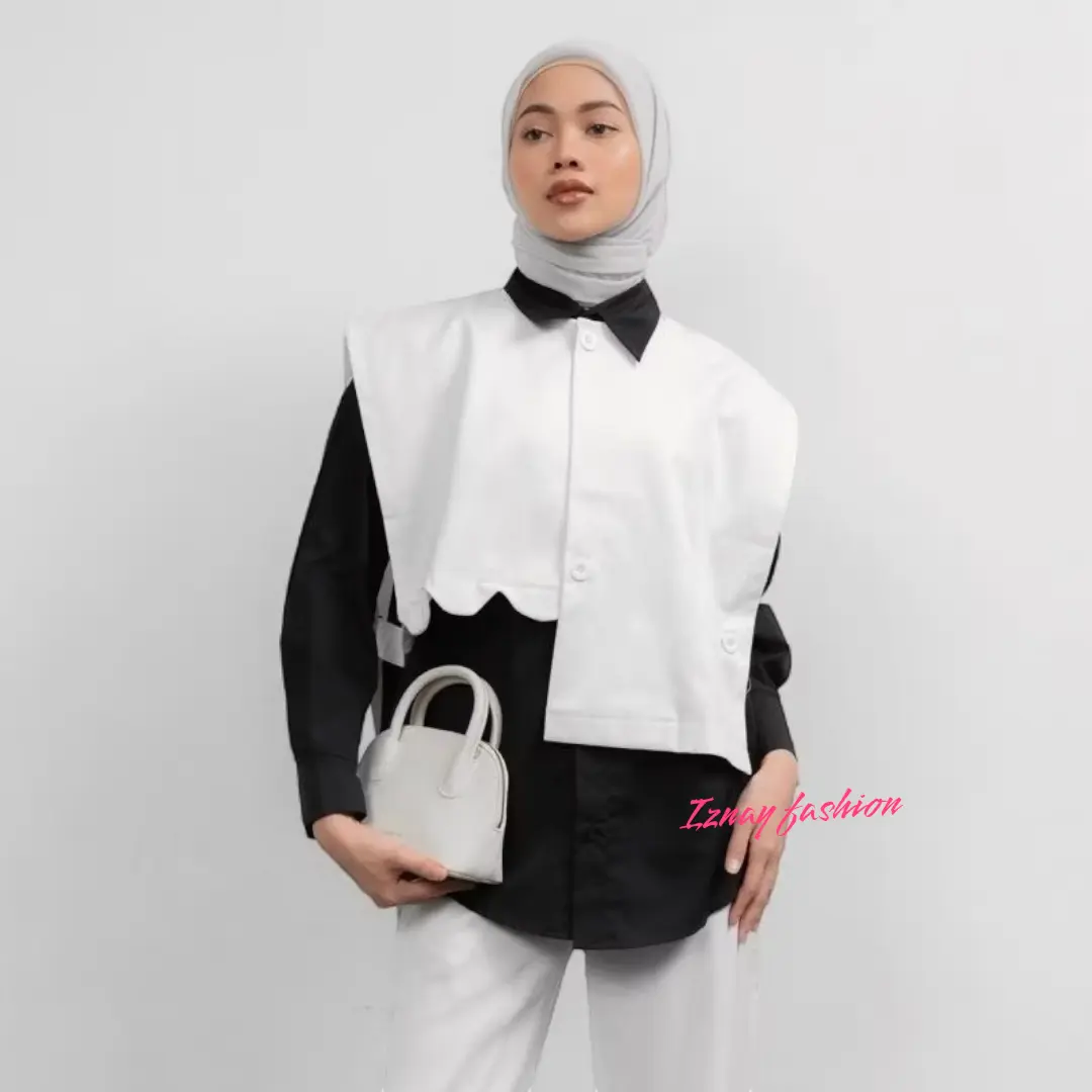 Domi Vest Outer Atasan Rompi Wanita Polos High Quality Outfit Terbaru