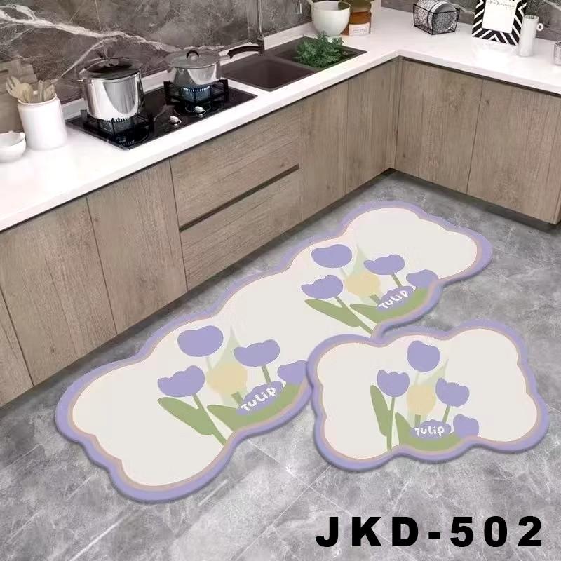 Product Introduction of Keset Dapur 2 in 1 Door Mat Trendy Keset Kaki Dapur Kamar Tebal Anti Slip rumbai 9