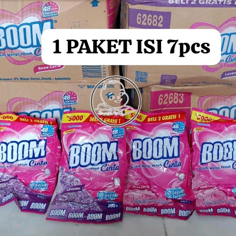 Promo BOOM CINTA sabun cuci baju paket isi 7pcs 0