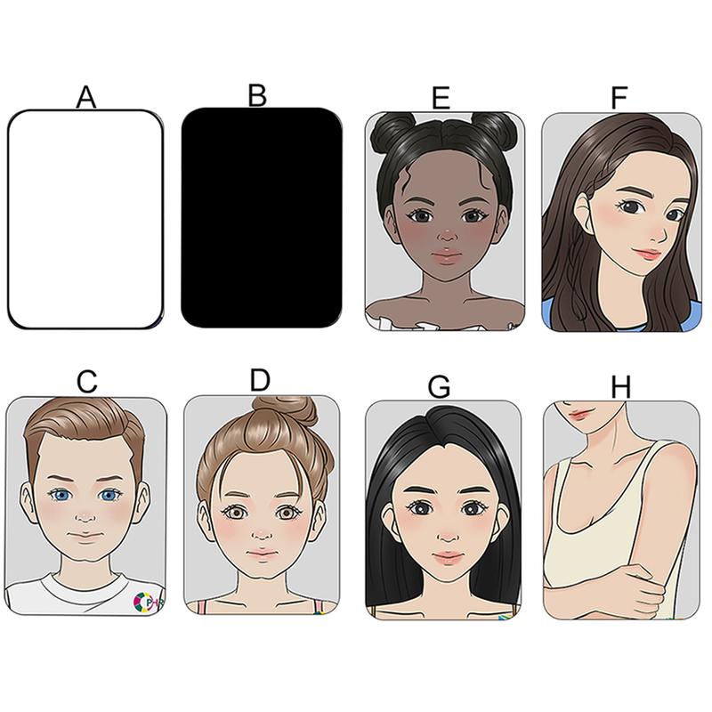 Product Introduction of OPHIR TOGUSH A4 Face Paint Practice Board, Reusable Colored Makeup Practice Template 14