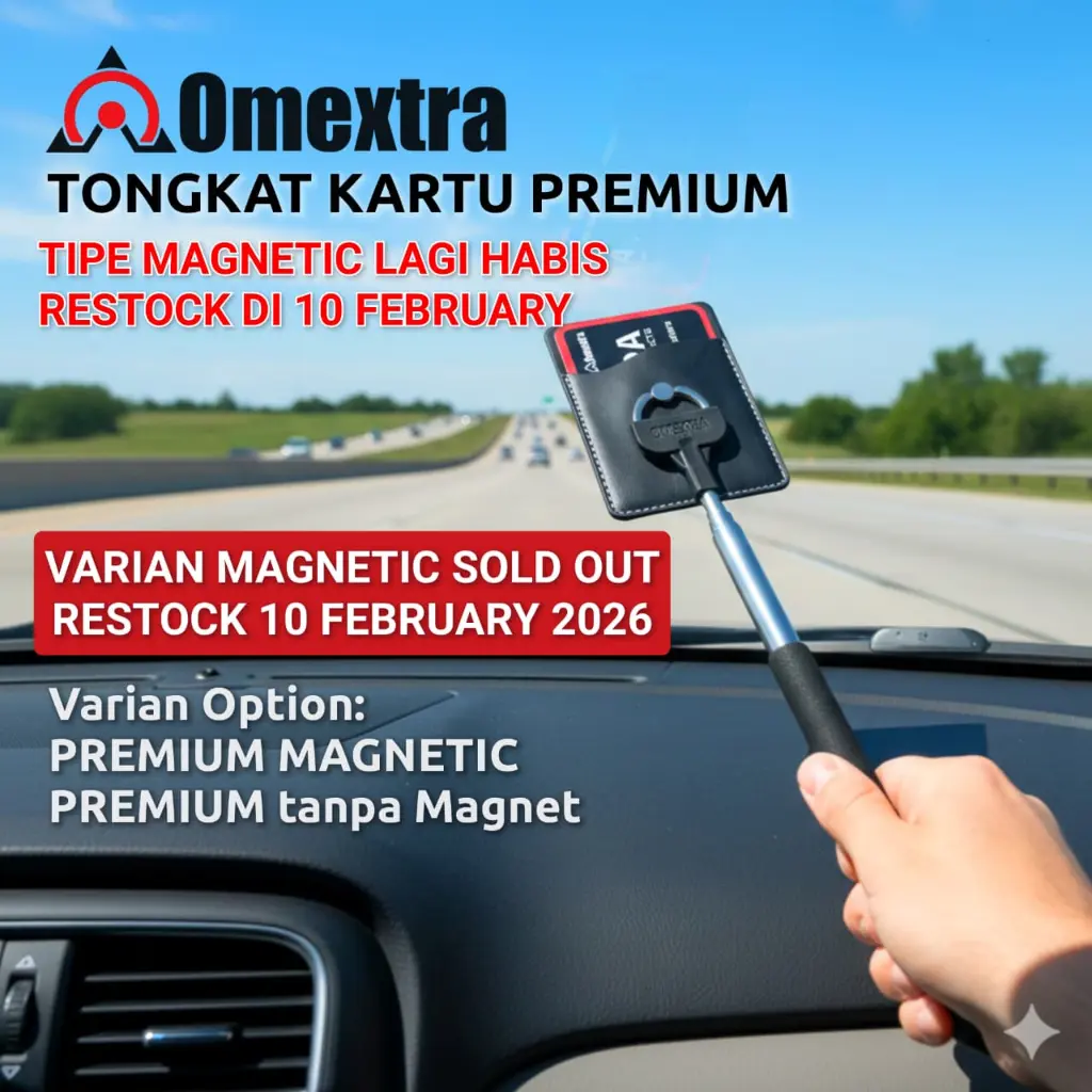 Tongkat Kartu Premium Magnetic Indomextra Tongtol Tongkat Etol Emoney Tongkat Tol Magnet Premium