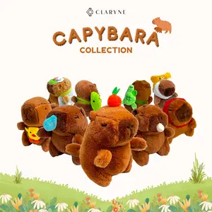 Claryne Capybara Bag charm | Gantungan Kunci Unik dan Lucu untuk Segala Tas | No Brand Boneka