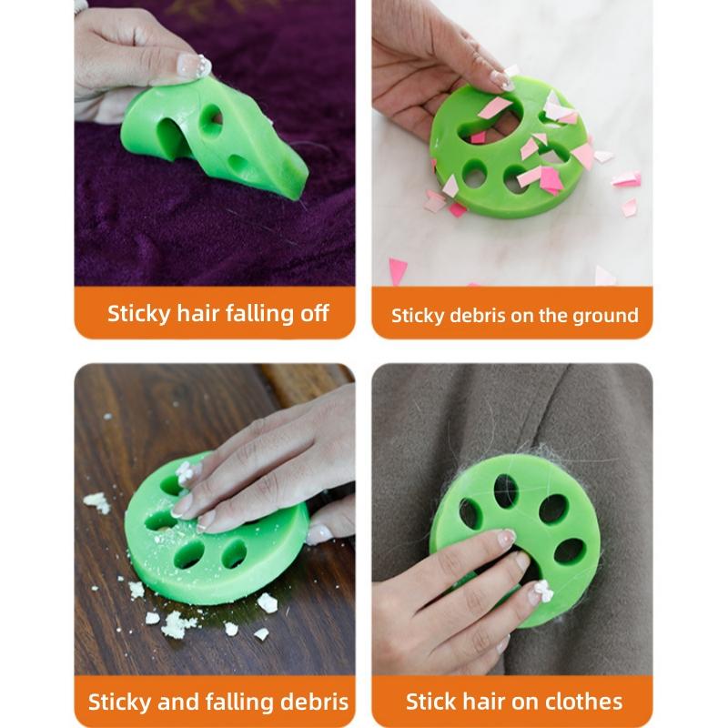 Product Introduction of A pack of 3 * pet cat paw hair removers for home cleaning, simple clothing dust remover, double-sided hair remover 0