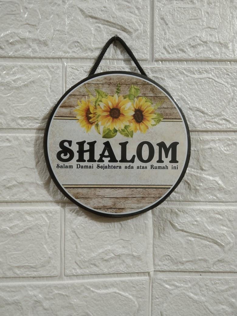 Product Introduction of Hiasan dinding Shalom JUMBO Bulat"BLJ01" 11