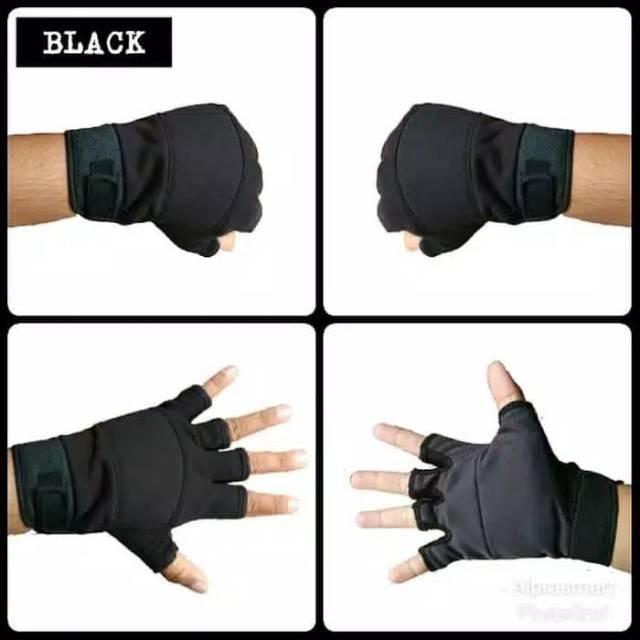 SARUN TANGAN ST 2 JARI/SARUNG TANGAN PENGENDARA MOTOR MOTIF DAN POLOS SARUNG TANGA PUNTUNG 2 JARI/SARUNG TANGAN MOTOR PERIYA Pria 4