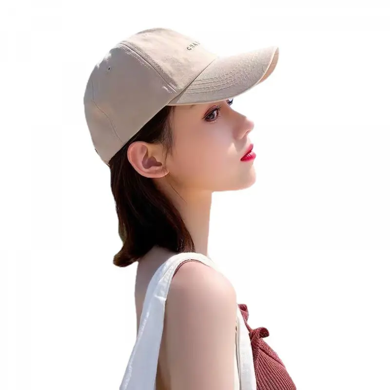 Mũ Lưỡi Trai Thêu Chữ, Phong Cách Đơn Giản, Dành Cho Nam Và Nữ, Mũ Thường Ngày Làm Cho Khuôn Mặt Trông Nhỏ Hơn, Mũ Cặp Đôi Phong Cách Hồng Kông 4