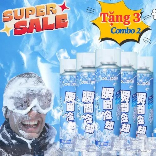 [ Combo 2 TẶNG 3 ][ Quà Tặng Miễn Phí ] Bình Xịt Lạnh, Bình Xịt Làm Mát, Bình Xịt Làm Mát Xe Máy, Bình Xịt Lạnh Oto, Chơi Thể Thao