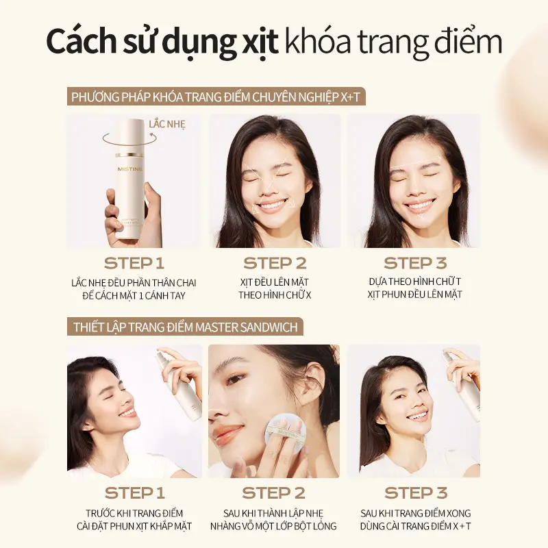 [DEAL SỐC - LIVE] MISTINE Xịt Khoá Nền Kiểm Soát Dầu Lâu Trôi 100ml (Da Khô/Da Dầu) | BigBuy360 - bigbuy360.vn