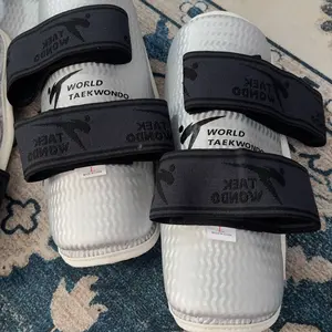 Satu Set Pelindung Kaki Tangan Taekwondo / Deker Taekwondo / Arm Hin Guard Taekwondo / Alat Pelindung Taekwondo Full Sampai Lengan