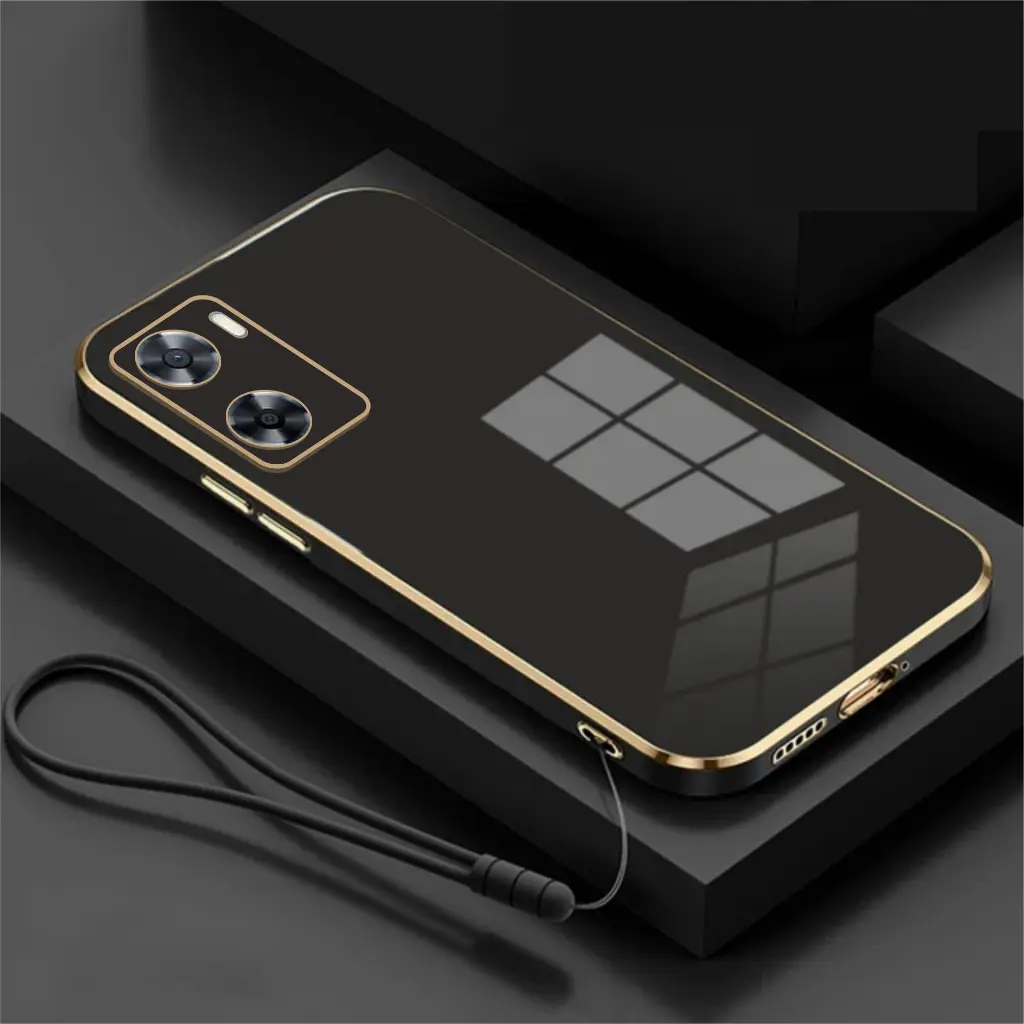 Premium Case OPPO A57 A77 A77s Luxury Softcase free Lanyard Silicon