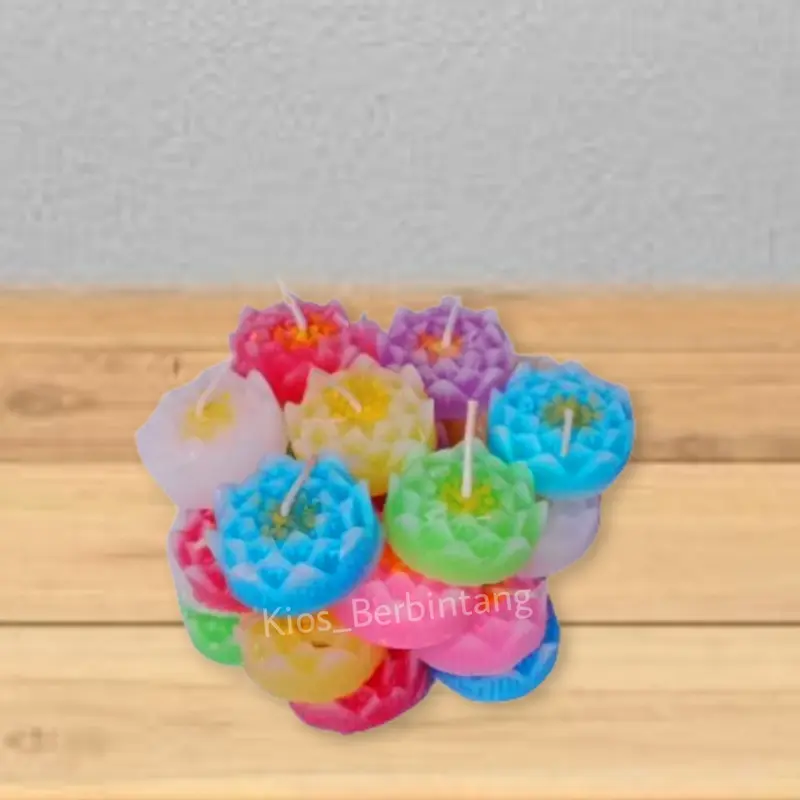 Tealight Teratai Warna Warni 4 Jam Isi 28Pcs 2