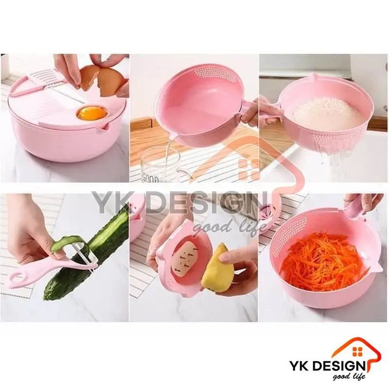 YK DESIGN Alat Potong Kentang Sayur Multifungsi Pengiris Parutan Chopper Kitchen 12 In 1 YK-123 8