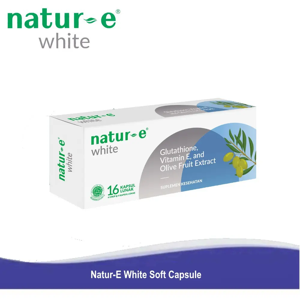 Natur E White 32s Kapsul With Glutathione Vitamin E Mencerahkan - Shop