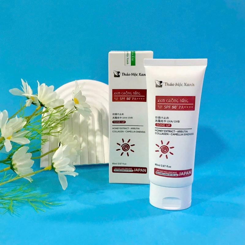 Thảo Mộc Xanh Kem Chống Nắng Thảo Mộc Xanh 85ML SPF 50+ Bảo Vệ Da Khỏi Ánh Nắng Mặt Trời Dành Cho Mọi Loại da