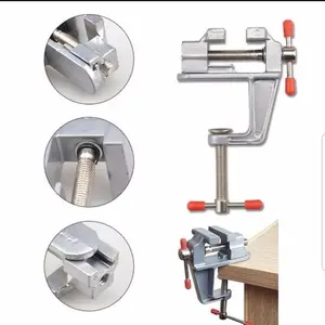 Ragum Mini Clamp Catok Meja Mini Bench Table Vice Allumunium Multifungsi Penjepit