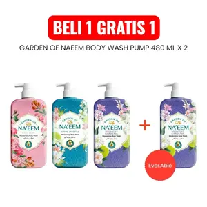 (BELI 1 GRATIS 1) SHINZUI GARDEN OF NAEEM BODY WASH 480 ML X 2
