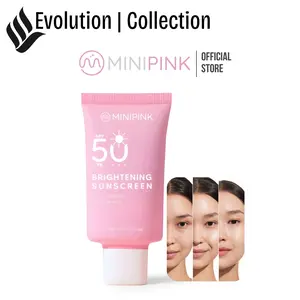 MINIPINK Brightening Sunscreen SPF50+ 40ml Face & Body Sunblock Lotion Putih UV Protection MP029