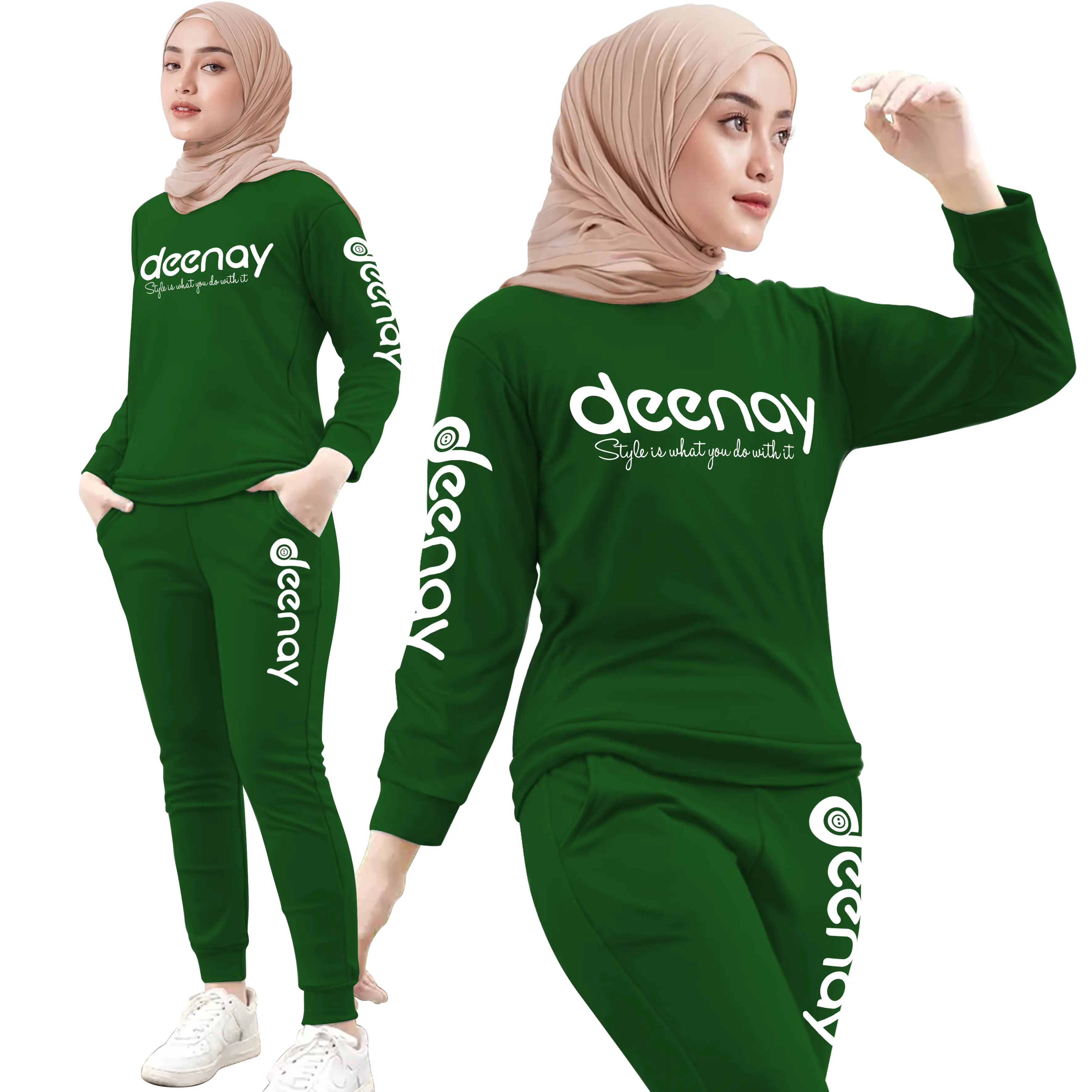 Setelan Olahraga Wanita SR 00021 Baju Pakaian Training Kostum Senam Joging Sepeda