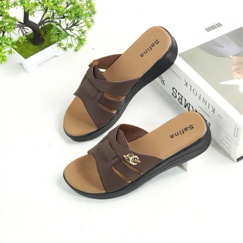 SAFINA Alicia Sandal Wanita Slip On / Selop Kekinian 2025 - Model Kembang Variasi Gesper Mini 5
