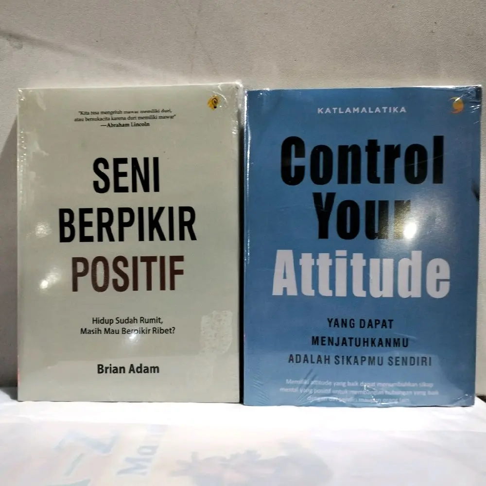 PAKET 2 BUKU / SENI BERFIKIR POSITIF / CONTROL YOUR ATTITUDE