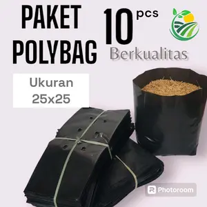 POLYBAG TANAMAN paket 10 pcs ukuran 25x25