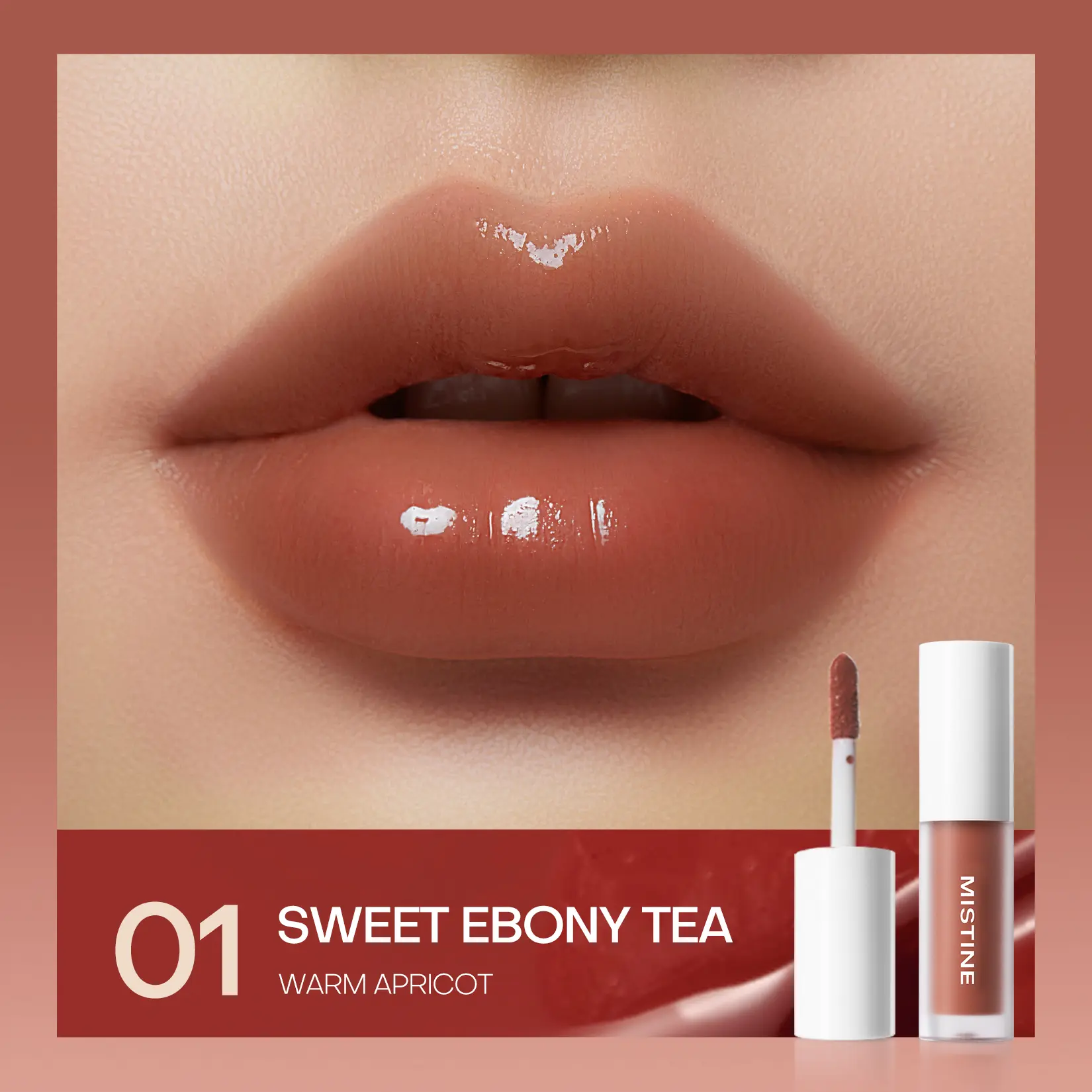 Gloss labial efeito espelho hidratante longa duração não colante_voghion.com