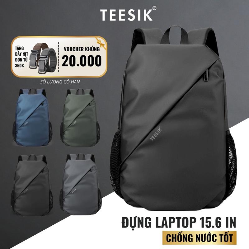 Balo nam ba lô nữ TEE SIK balo nam đi học đựng laptop 15.6 inch chống nước nhiều ngăn đựng đồ chất liệu oxford backbag BL02