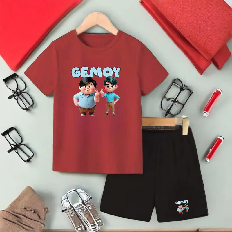 Set Baju Stelan Anak-Anak 2-10 Tahun PRAGIIBB / Baju Anak Viral / Laki-Laki Katun Perempuan Parsel Bayi 6