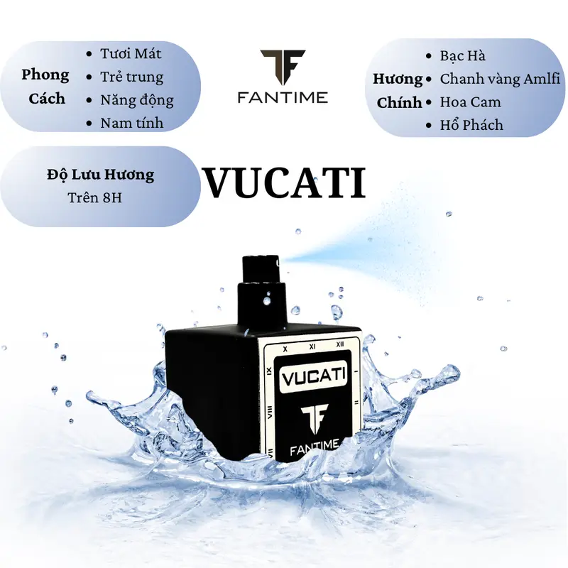 [MUA 1 GIẢM 200K - MUA 2 GIẢM 600K] Tinh Dầu Nước Hoa FANTIME 50ML - Lưu Hương Trên 8H -  Cosmetic Perfume Xịt Thơm 2