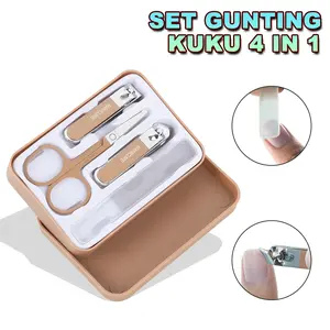Gunting Kuku Set 4 in 1 Paket Perawatan Kuku Stainless Steel Terbaru ZJ-18