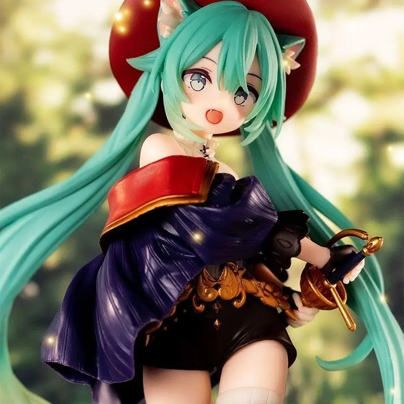 Mô Hình Hoạt Hình Ô Tô, Hatsune Miku, Chủ Đề truyện Cổ Tích Fairyland, Mèo Bốt, Hoạt Hình Nhập Khẩu, Đồ Trang Trí Để Bàn, Thủ Công, Kích Thước 24,6,5 Đồ Chơi Toy