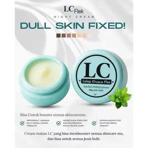 LC Flek Night Cream Salep Flek Booster Memudarkan Noda Hitam Bopeng