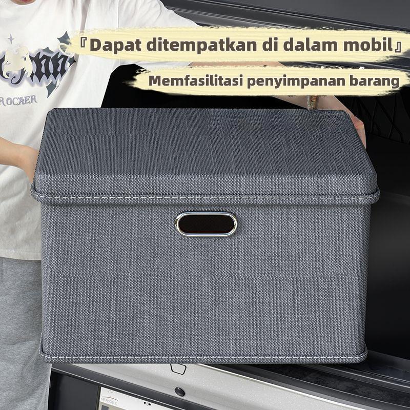 Asrama Rumah Storage box dan tutup berkapasitas besar  Container box Asrama Dapat Dilipat  Organizer box Luar Ruangan  Kotak Penyimpanan Linen Mainan Kotak Buku Multifungsi Kontainer box serbaserbi kotak  penyimpanan 5