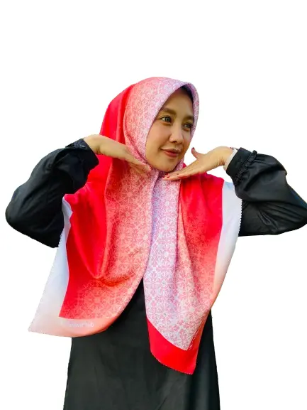 Adzkiascarf.id - Kerudung Voal Motif Premium AUTUMN SERIES Finishing Lasercut Mewah Lembut Cantik - Nyaman Jilbab Square Muslim Segi Empat