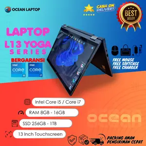 Ocean Laptop 2 IN 1 Yoga L13 Series Core I7 / I5 / I3 RAM 8GB / 16GB SSD 256GB / 512GB TOUCHSCREEN LIPAT