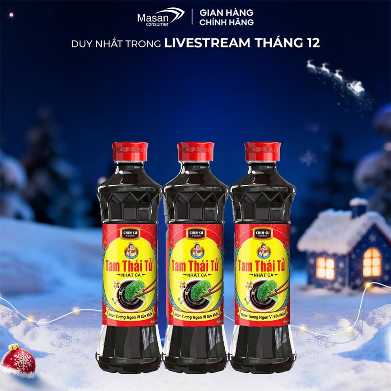  Combo 3 Nước tương Tam Thái Tử Nhất Ca chai 650ml 