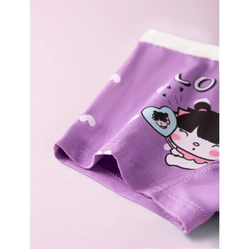YEPPEO~CD1767 Celana Dalam Boxer Anak Perempuan CD Bahan Katun Motif Kartun Ungu Pink Kid Lucu Fashion 5