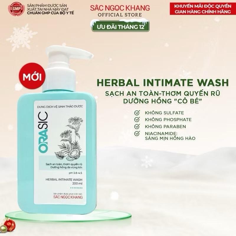 ￼Dung dịch vệ sinh phụ nữ ORASIC Sắc Ngọc Khang_Tinh chất lá trầu không 200ml
