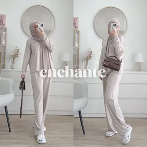 Noora One Set Basic (Non Busui) Kaos Spandeks By Enchante