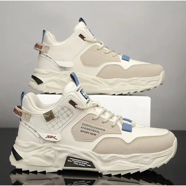 TBIG Sepatu High Top Sneakers Pria XDLSPORTT Sepatu Import Murah Pria Sekolah Kuliah Kerja Fashion Santai Olahraga
