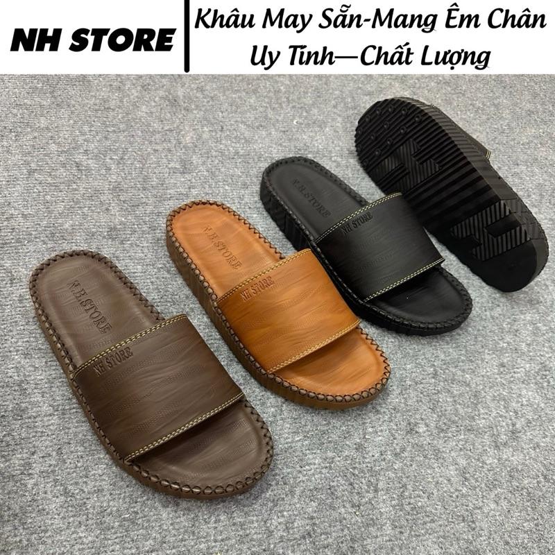   Mẫu Mới 2026  Dép nam doctor quai ngang da mềm mịn cao cấp.Dép Nam đẹp Mang Bao Êm Chân. Quai và nền cùng tông màu sang trọng . Khâu chỉ chắc chắn full đế Cao Su Slipper 