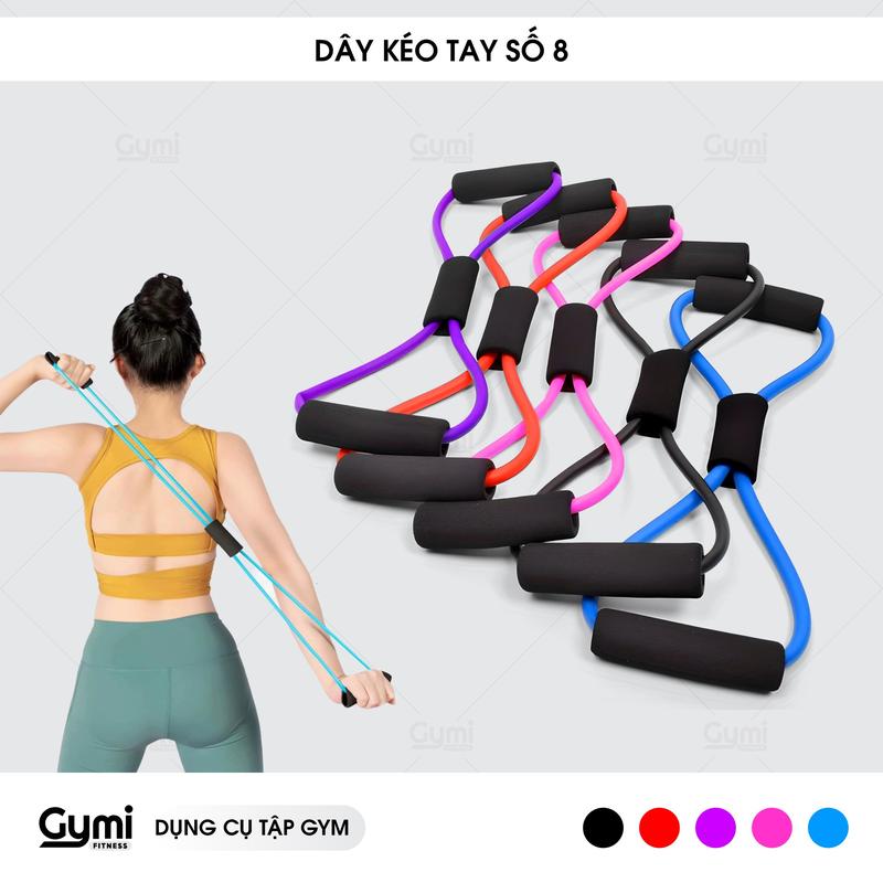 Dây Kéo Tập Gym, Dây Đàn Hồi, Dây Kháng Lực Tập Gym Tập Cơ Tay Hình Số 8 Tập Tay, Tập Vai, Tập Chân Dành Cho Nam Nữ - VongSo8