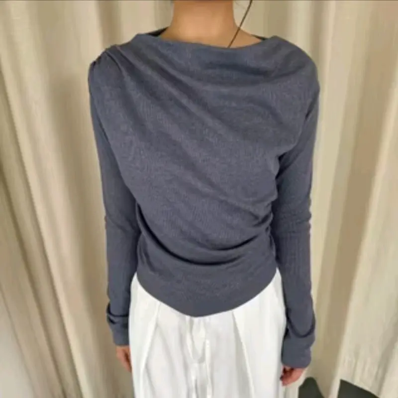 APRIL TOP |  Atasan Knit  Wanita Korean Top Baju Knit Wanita Lengan Panjang Basic Long Sleeve Standar Rib 7
