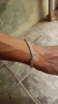 Product Review of [COD] kalung titanium baja silver model rantai antikarat terbaru from G**🐦 0