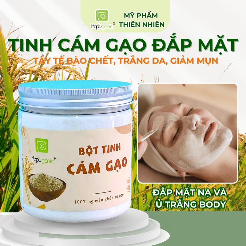  Bột Tinh Cám Gạo Sấy Lạnh Nguyên Chất Hapuganic Đắp Mặt Giặt TBC Trắng Da Giảm Mụn Giảm Nhờn Phù Hợp Mọi Loại Da Chính Hãng Việt Nam 